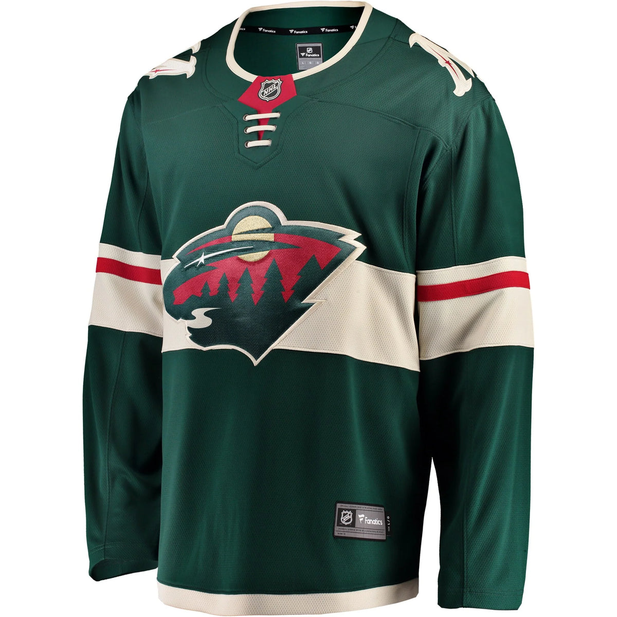 Men's Green Minnesota Wild Home Jersey Y640512