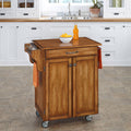 Warm Oak Kitchen Cart Q160191