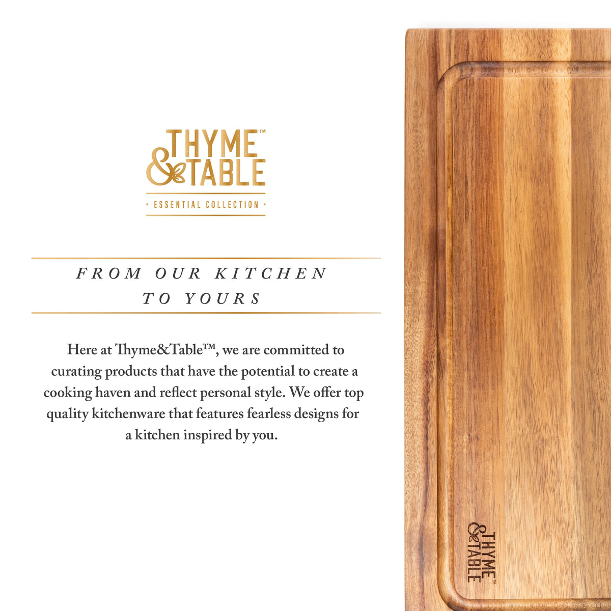 12" x 18" Acacia Wood Cutting Board O58359