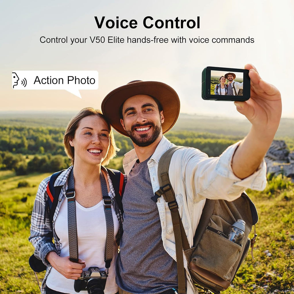4K60FPS WiFi Action Camera with Dual Touch Screen Display P96958