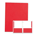 Red 2-Pocket Folders with Prongs, 25/Box R6721