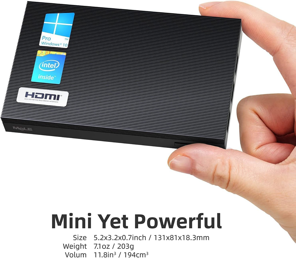 Fanless Mini PC Window11 Pro Celeron J4125 8GB/128GB Small Desktop Computer S776379