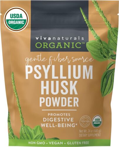 Polvo De Cascara De Psyllium Organico 1.5 Lbs K854