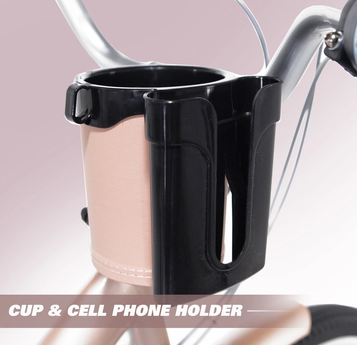 26 In. Rose Gold Women's Cruiser Bike A1355