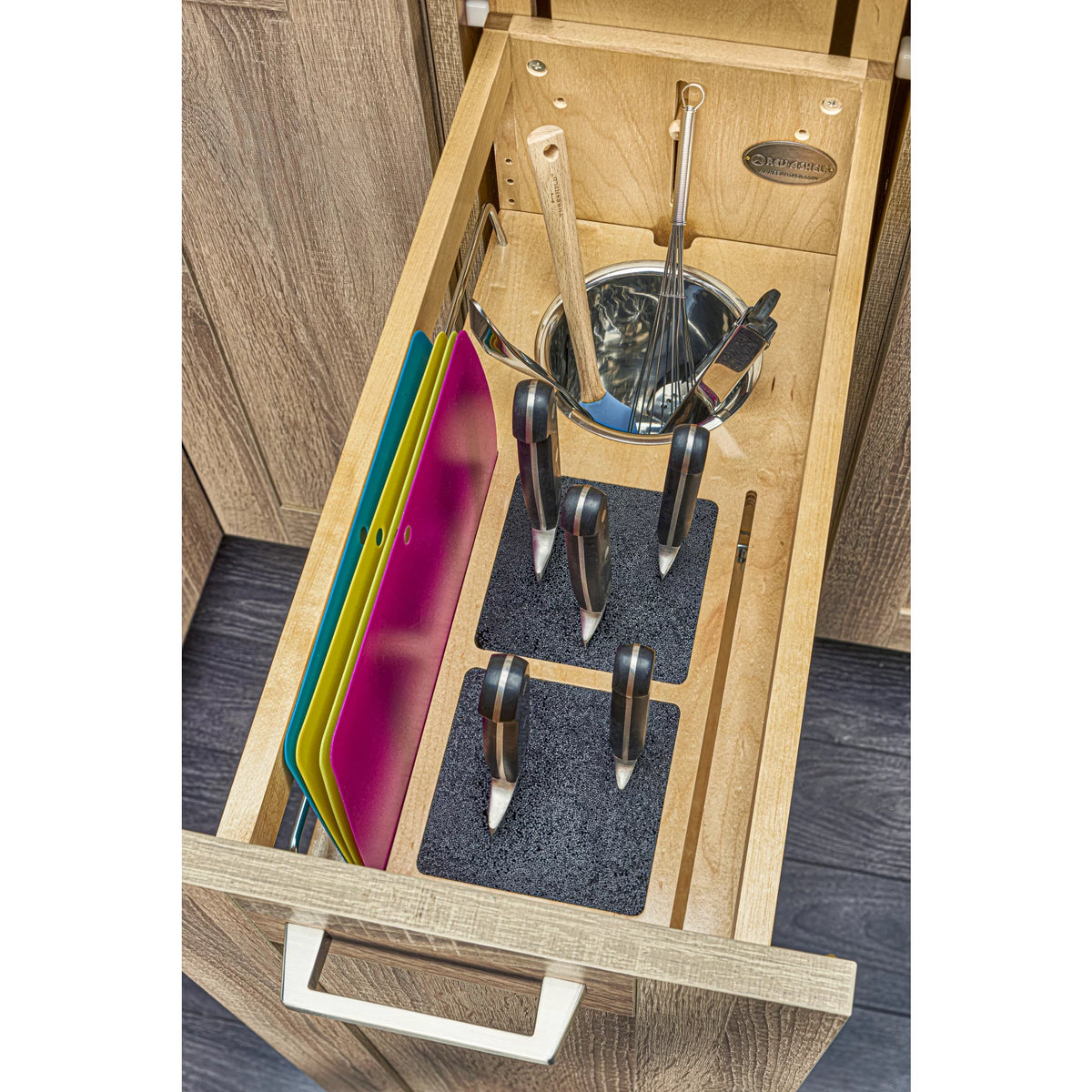 8 Inch Pullout Cabinet Organizer with Knife Block W867082