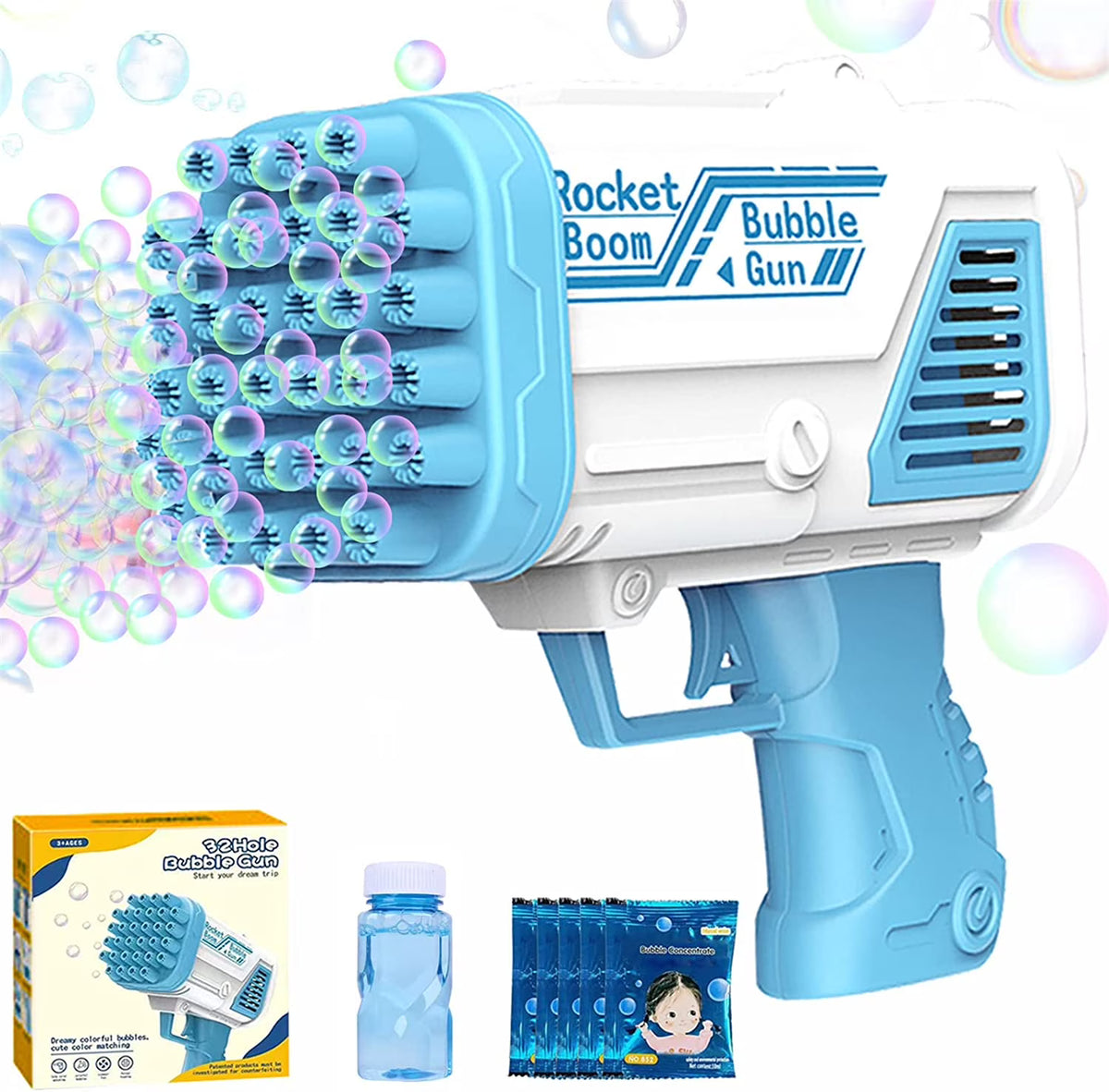 32 Holes Automatic Bubble Machine Toy J7629