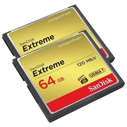 64GB Compact Flash Memory Card Pack of 2 F332007