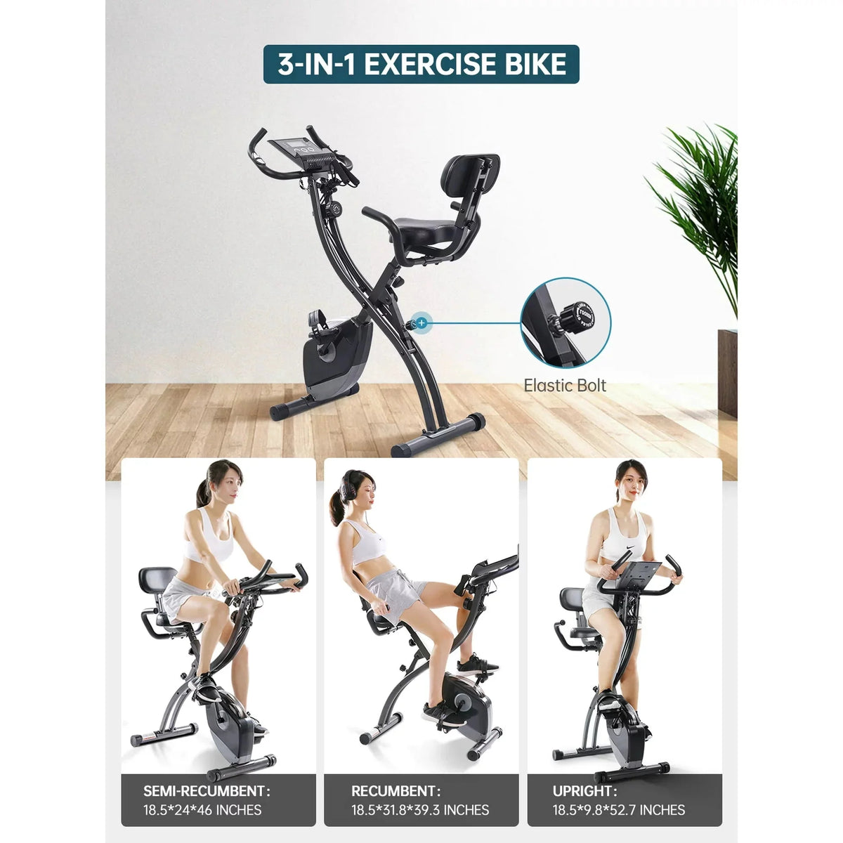 Folding Magnetic Stationary Exercise Bike H96057