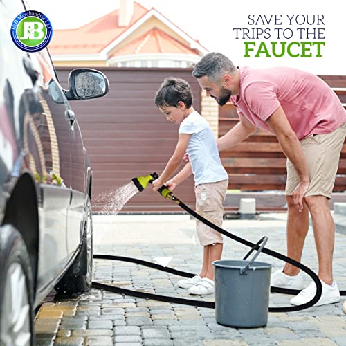 100ft Expandable Garden Hose with Holder L797963