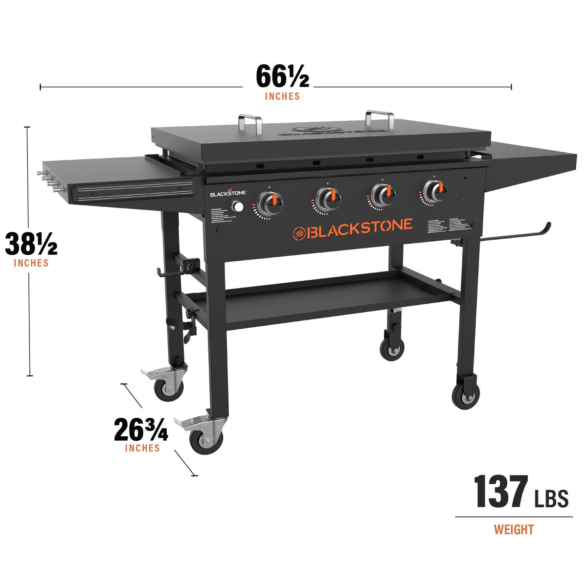 4-Burner Propane Griddle Cooking Station with Hard Cover X250210