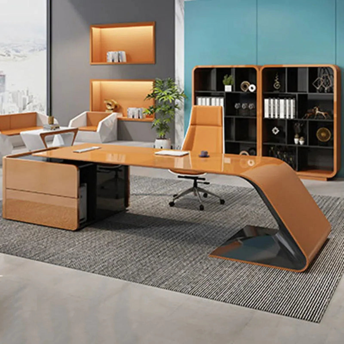 Executive Office Desk with Laptop Stand G449
