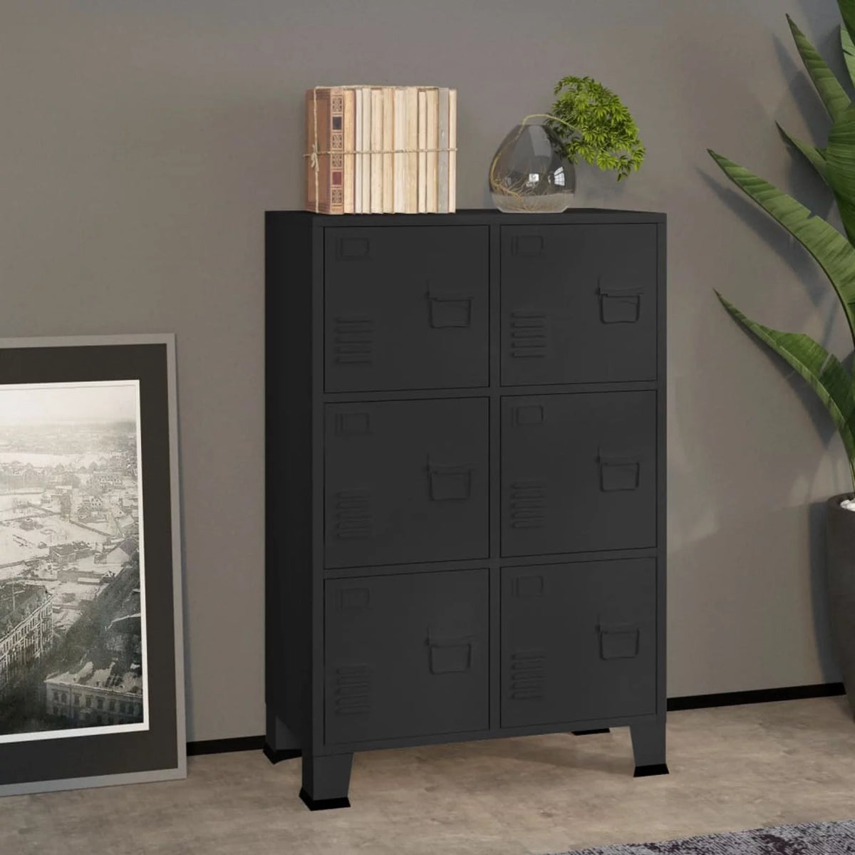 Industrial 6 Door Metal Storage Cabinet G7931