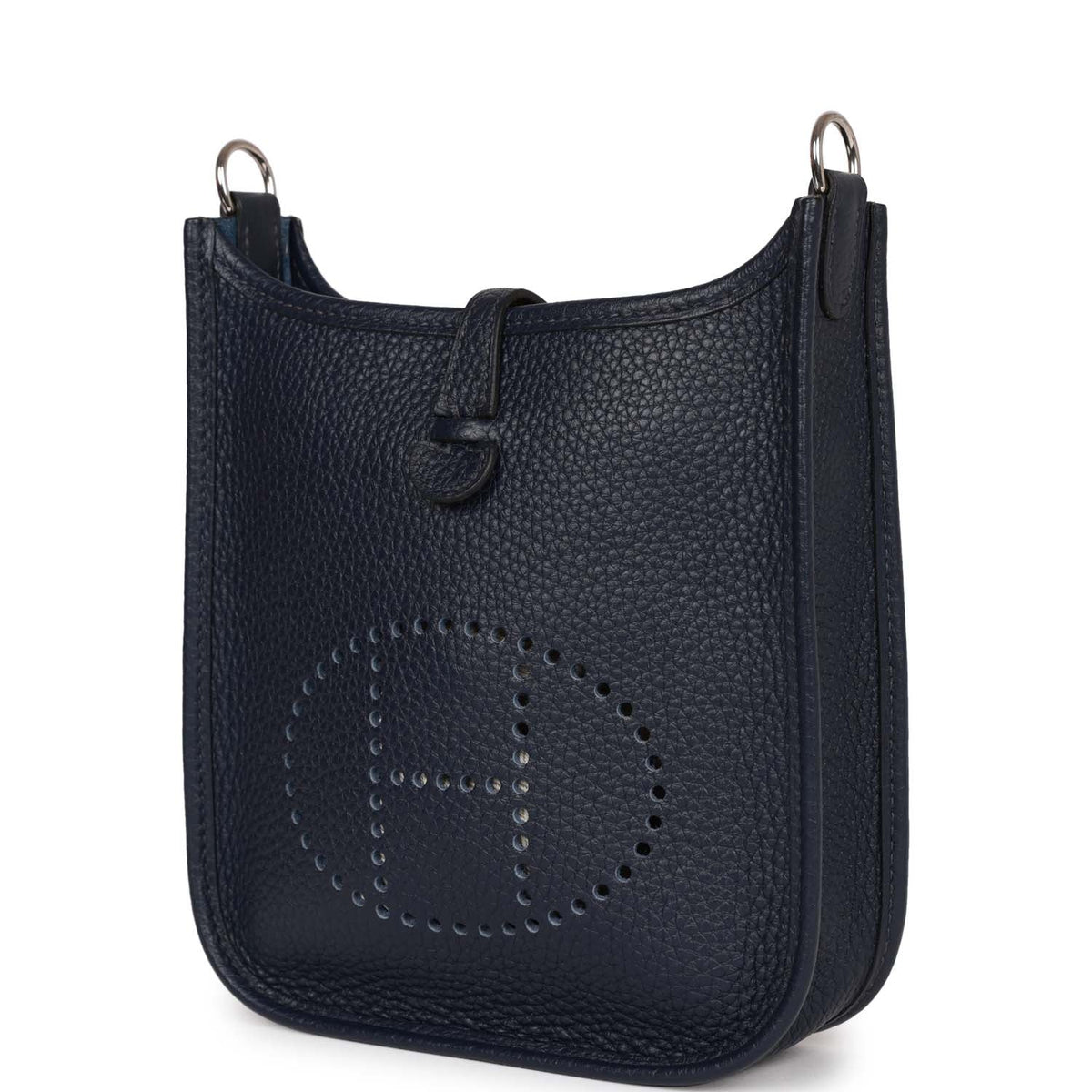 Bleu Nuit Clemence Leather Bag Q5125