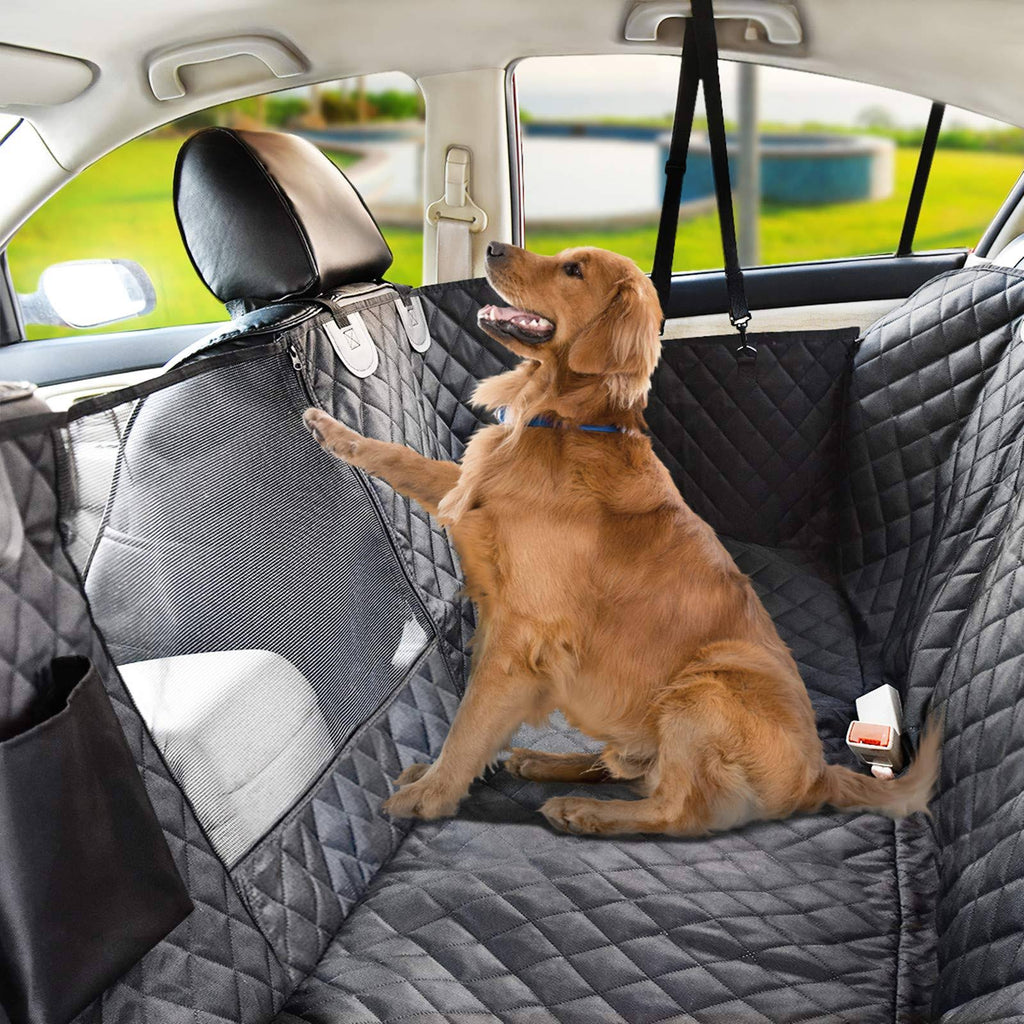 Waterproof Dog Car Seat Cover with Mesh Window Z952