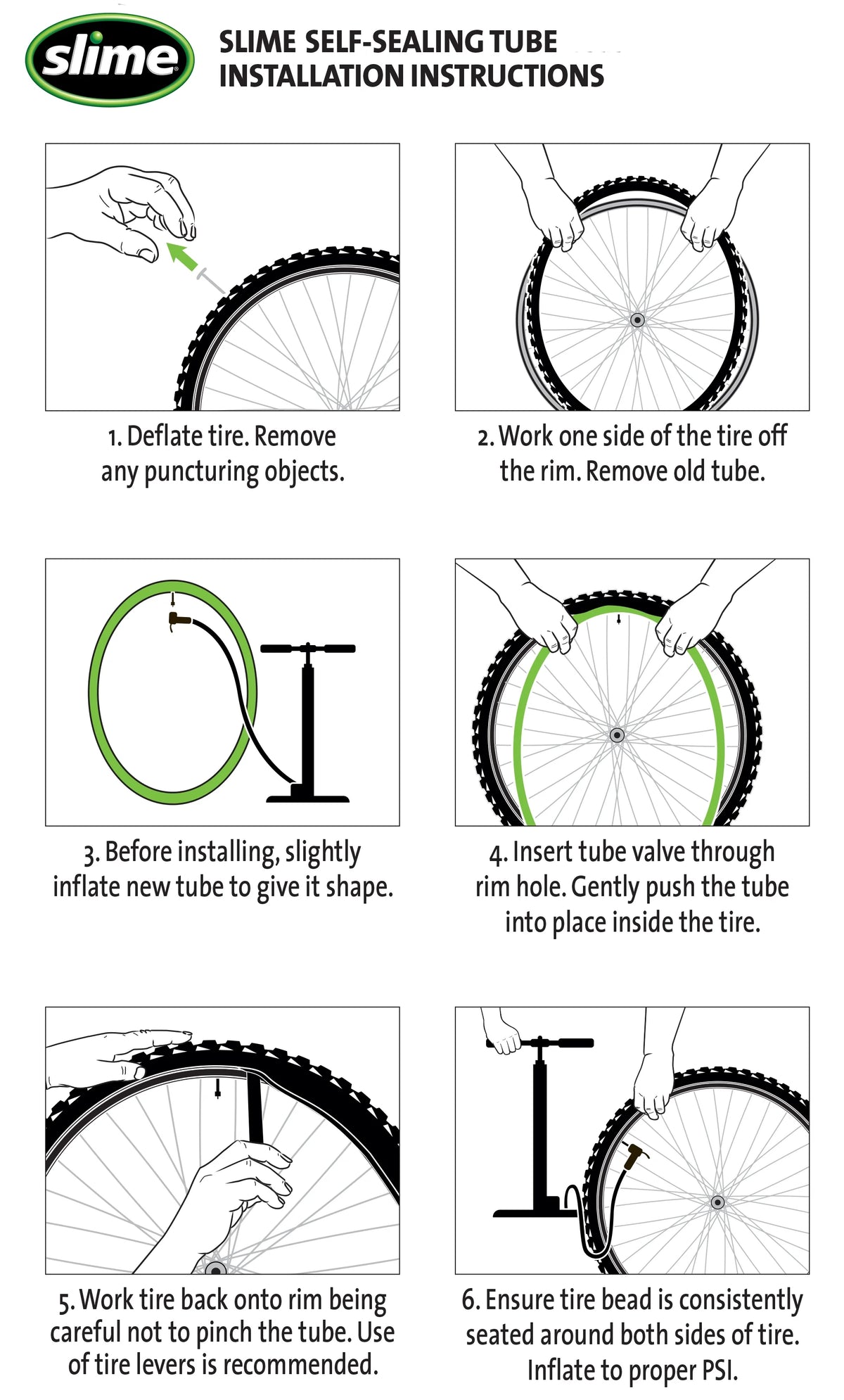 Self-Sealing Bicycle Tube Schrader 20 x 1.25-2.125 Y6419