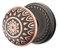 Solid Brass Door Knob Set with Rope Rosette T7994