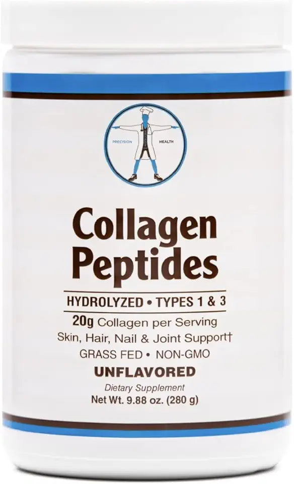 Hydrolyzed Collagen Peptides Types 1 & 3 Unflavored Powder 9.98 Oz A21913