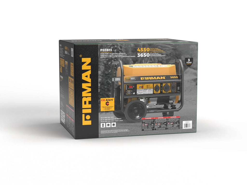 4550/3650 Watt Gas Portable Generator K74715