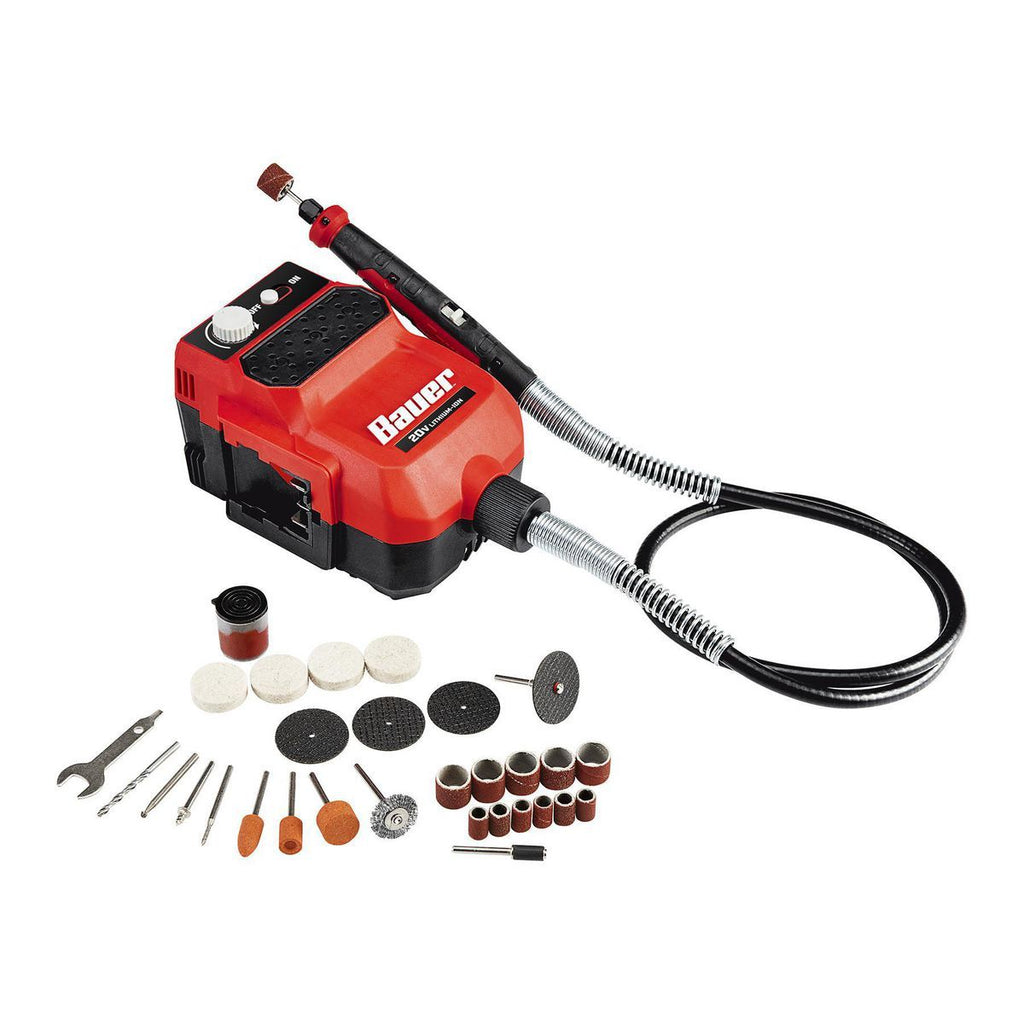 20V Cordless Variable-Speed Rotary Tool Kit with Flexible Shaft H708329