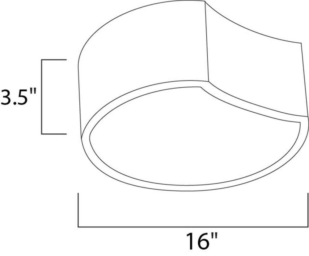 Matte White LED Flush Mount O546114