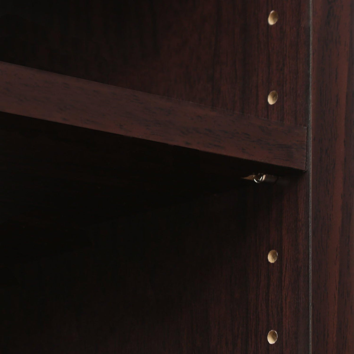 3-Tier TV Stand with Glass Doors and Casters, Espresso A637993