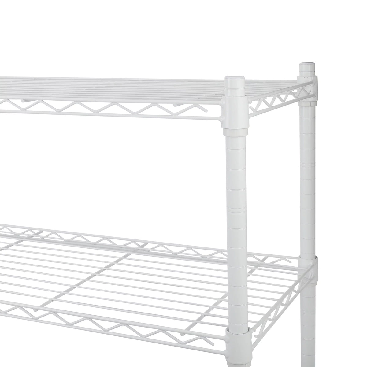 4-Tier White Wire Shelf Unit I81518
