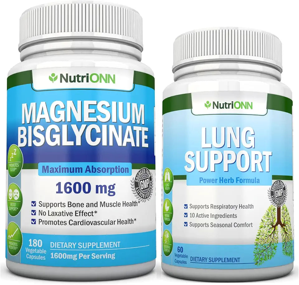 Magnesium Glycinate & Lung Support Capsules Combo C279