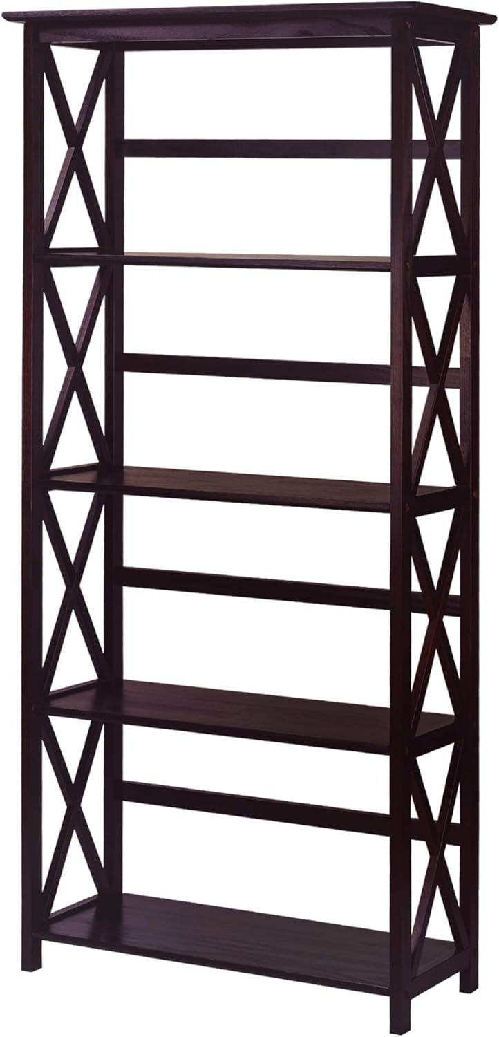 White 5-Shelf Bookcase B2363