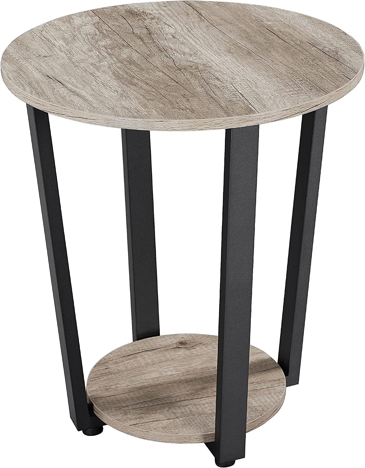 Round 2 Tier Side Table with Storage J252126