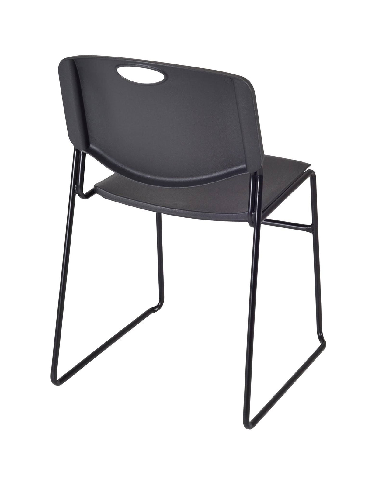 Mahogany Height Adjustable Mobile Classroom Table with 2 Stack Chairs L16131