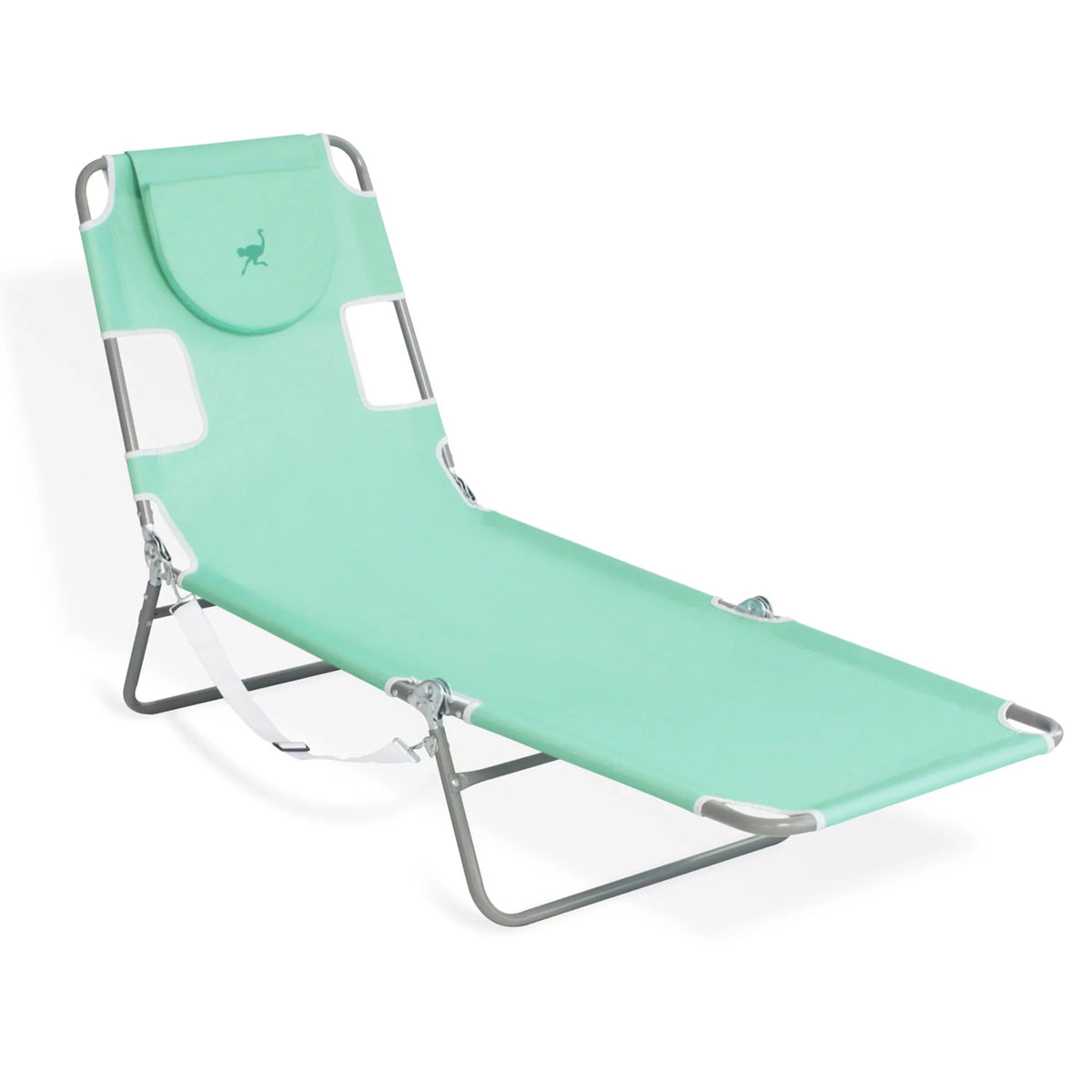 Teal Folding Chaise Lounge Chair 2 Pack F54884
