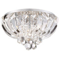 5 Light Flush Mount Polished Chrome Silver O68860
