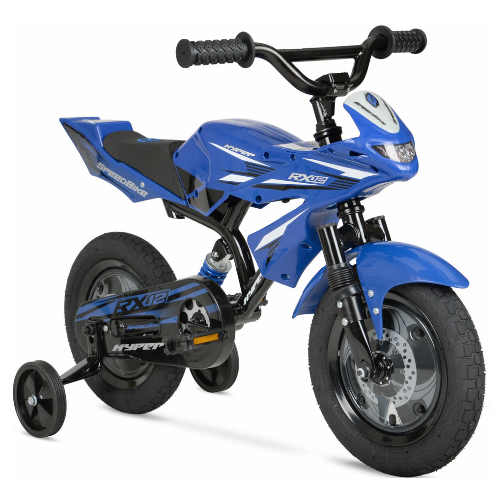 Blue 12 Boys Bike with Training Wheels K917433