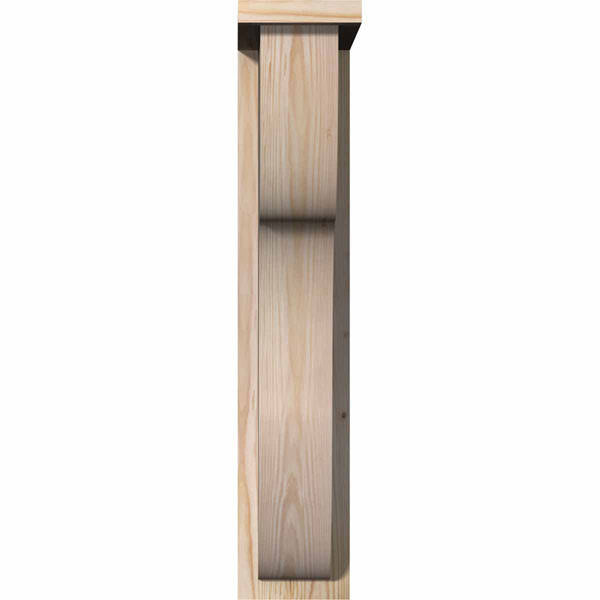 Carmel Smooth Corbel with Backplate, Douglas Fir S360