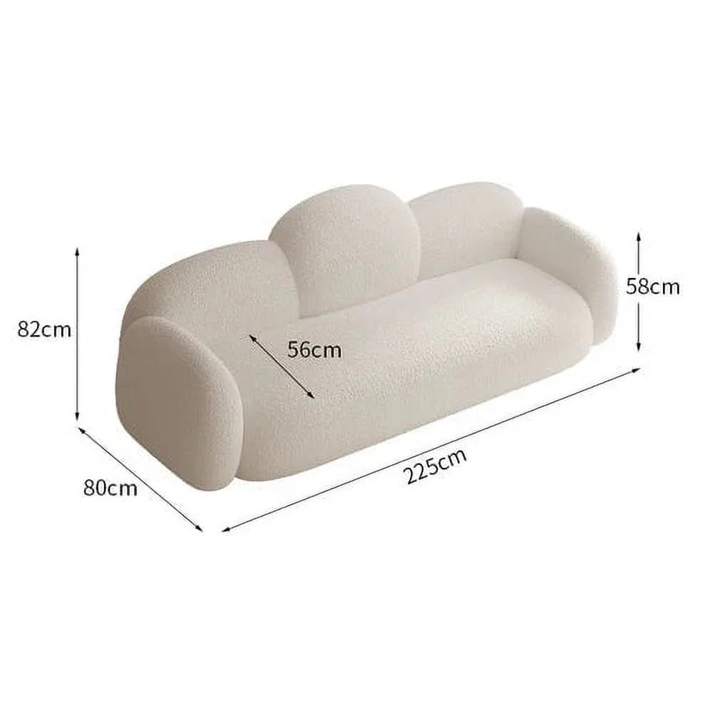 White Velvet Sofa P554668