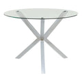 Contemporary Round Glass Top Dining Table I5163