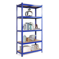 5 Tier Heavy Duty Metal Storage Shelving Unit, Blue F7315