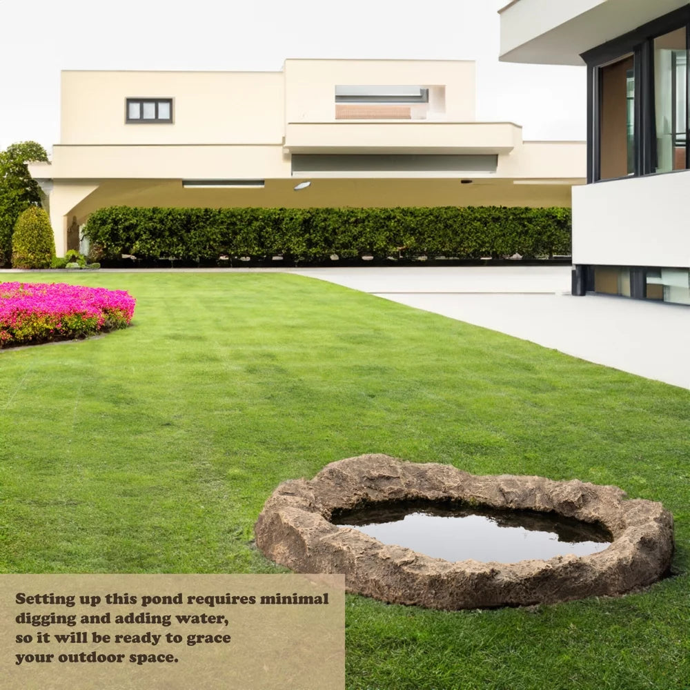 Faux Rock Fiberglass Garden Water Pond I831398