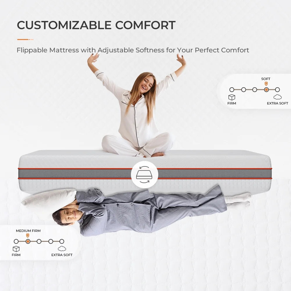 Queen Size Gel Memory Foam Mattress V724590