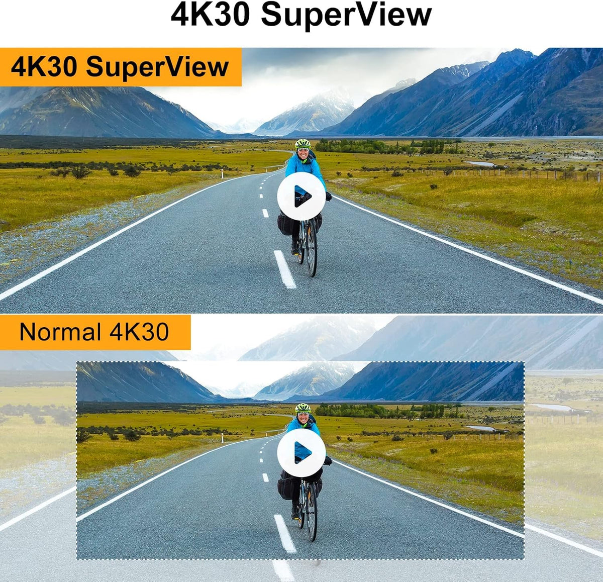 4K60FPS WiFi Action Camera with Dual Touch Screen Display P96958