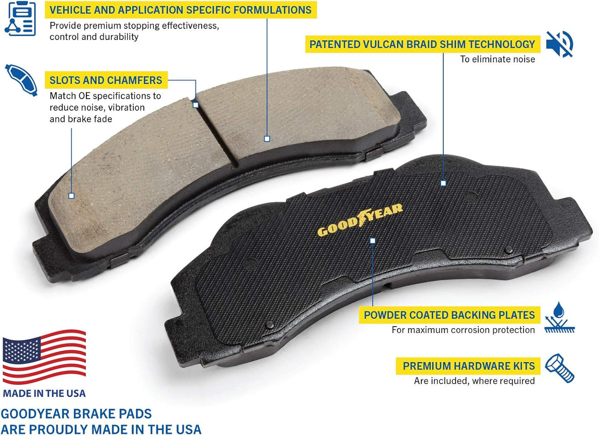 Front Brake Kit Calipers Rotors Ceramic Pads S3872