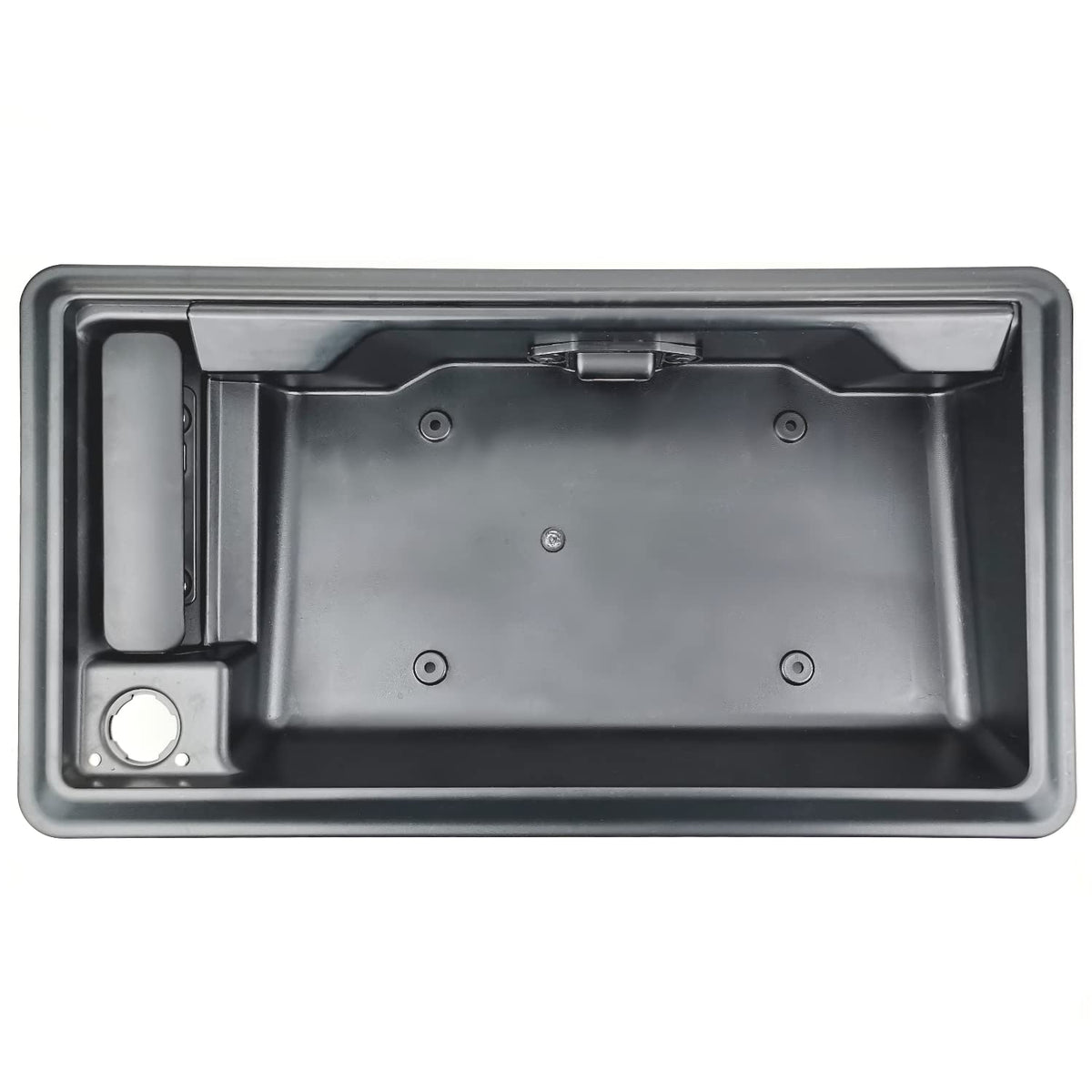 Right Side Rear Exterior Cargo Door Handle & License Plate Housing Frame Bracket for 08-21 Ford E150 E250 E350 E450, Pack of 2 W991