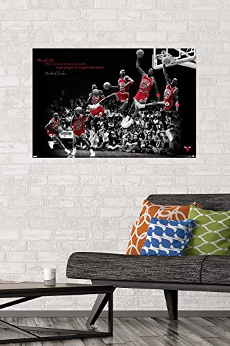 Michael Jordan Fly Wall Poster 22.375" x 34" Unframed D958