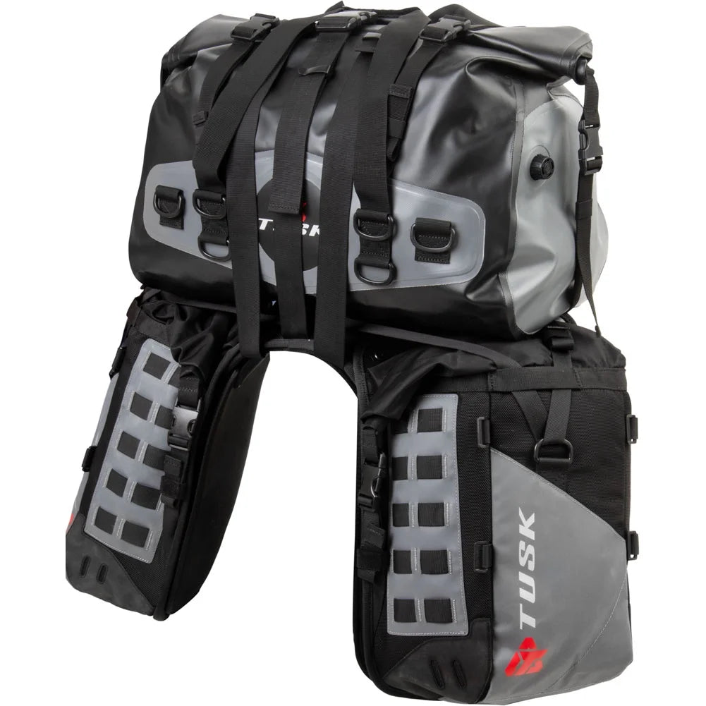 Rackless Luggage System with Medium Dry Duffel Tail Bag Standard Heat Shield I3397