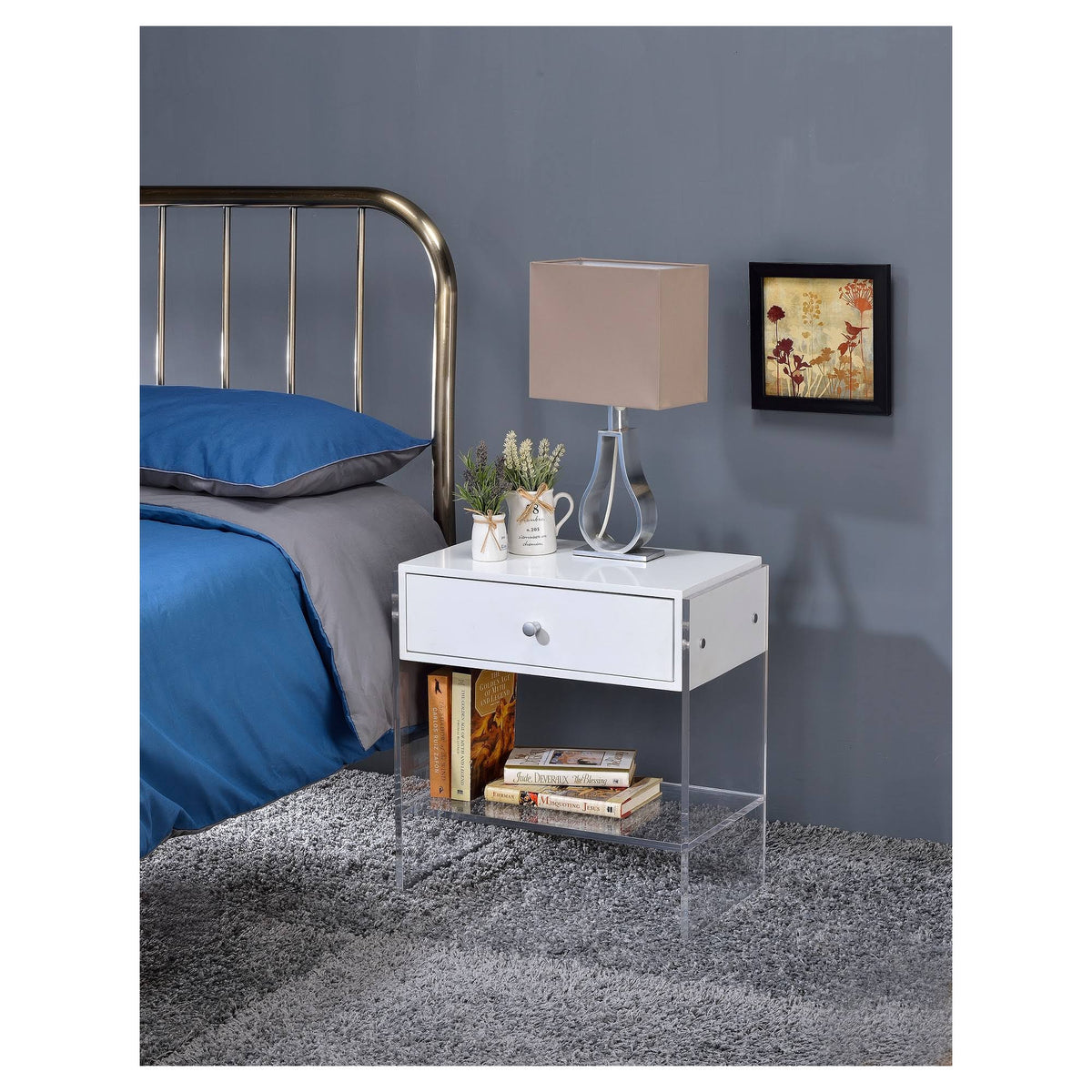 Dalas End Table with Drawer D960
