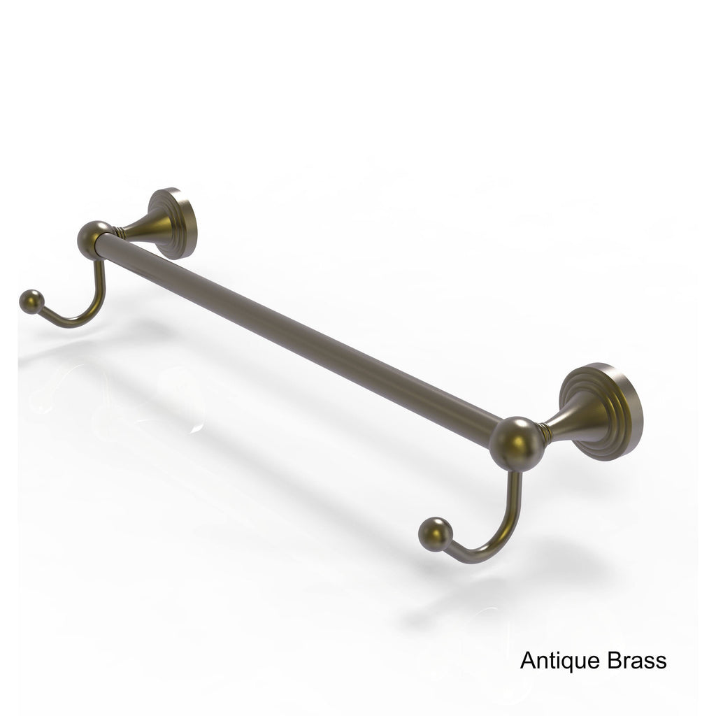 Polished Chrome 30x22 Towel Bar with Integrated Hooks U352306