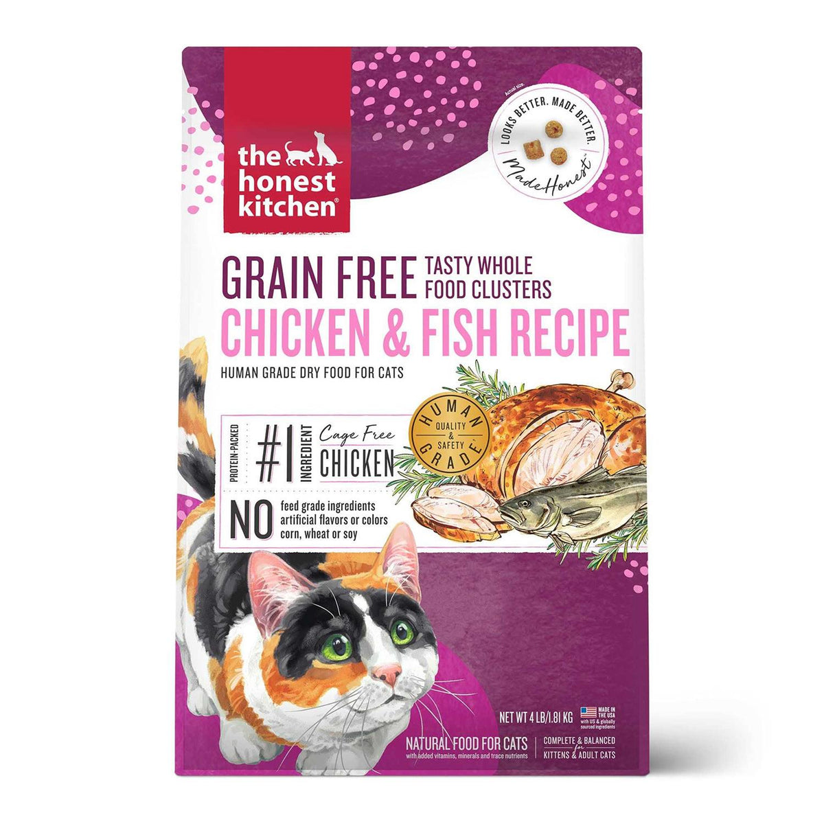 Grain-Free Chicken Fish Dry Cat Food Q910