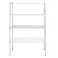 4-Tier White Wire Shelf Unit I81518