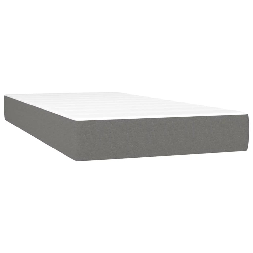 Pocket Spring Bed Dark Gray Twin XL Fabric H28535