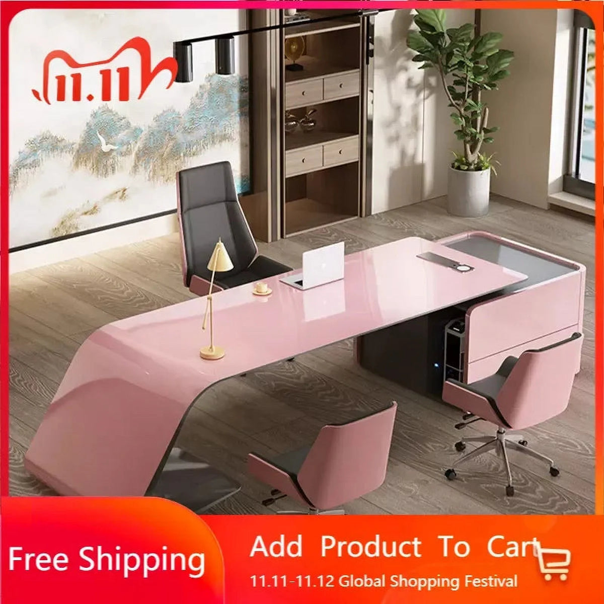 Executive Office Desk with Laptop Stand G449
